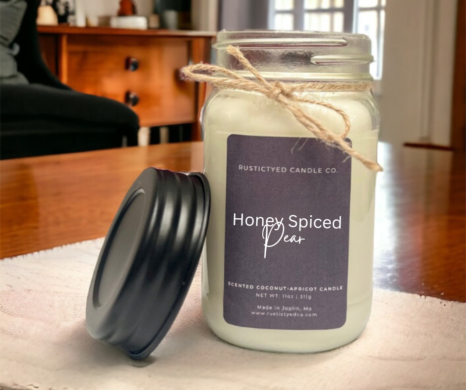 Honey Spiced Pear | Mason Jar Candle